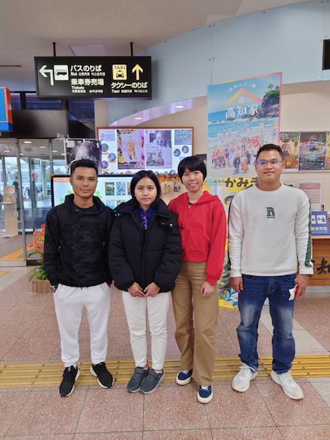 ミャンマーから特定技能外国人４名をお迎えしました。